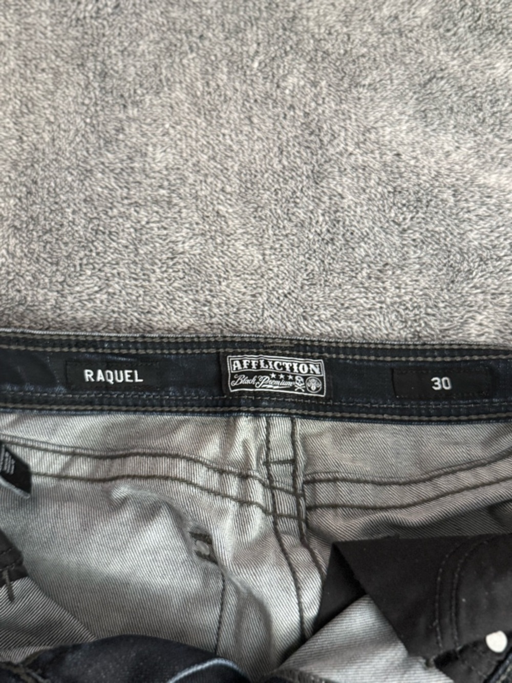 Affliction Women's Raquel Skinny Jeans - Dark Blue - Picture 5 of 5